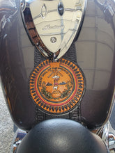 Load image into Gallery viewer, Tank Bib, Round - Fits Indian Roadmaster, Springfield and Chieftain, Custom Art, Black