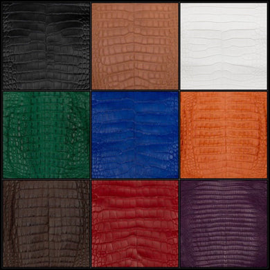 Add Alligator Print Cow Hide to your Heat Shield or Large Tank Bib Order.
