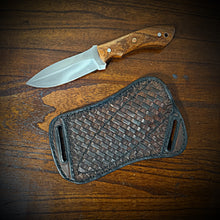 Load image into Gallery viewer, I Brought My Own Steak Knife, Camping Knife, D2 Steel Fixed Blade Knife, Rose Wood Handle, With Sheath (Ships Now)