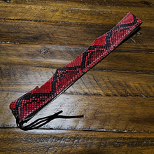 Load image into Gallery viewer, Hat Band, Genuine Python, Red