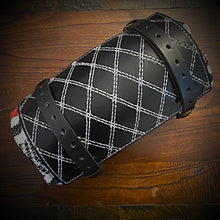 Load image into Gallery viewer, Bedroll for Motorcycles - Generation 2, Black, Double Diamond Stitching, Custom Colors