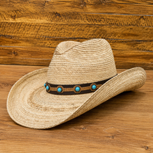 Load image into Gallery viewer, The Sundowner Revenant Straw Hat Natural Palm