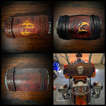 Load image into Gallery viewer, Bedroll for Motorcycles - Generation 2 Custom Art, Brown