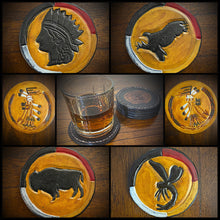 Load image into Gallery viewer, Leather Coasters Custom Made