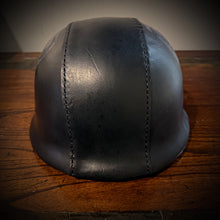 Load image into Gallery viewer, Leather covered German Style Helmet With Oden Art