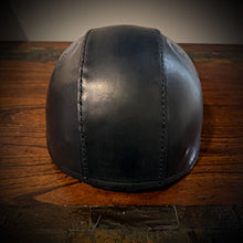 Load image into Gallery viewer, Leather covered Half Helmet With Oden Art