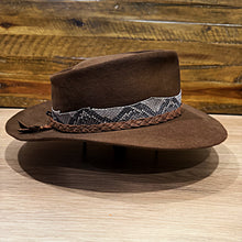 Load image into Gallery viewer, The Revenant Fedora Brown Felt