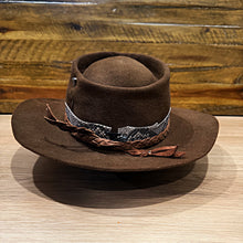 Load image into Gallery viewer, The Revenant Fedora Brown Felt