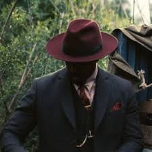 Load image into Gallery viewer, The Stack Sinner Fedora, Redwine