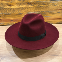 Load image into Gallery viewer, The Stack Sinner Fedora, Redwine