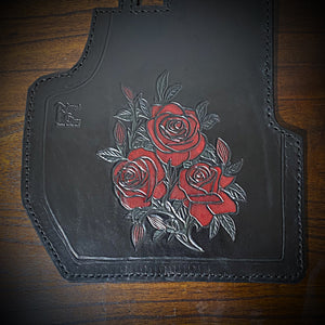 Heat shield for Harley Davidson - Roses