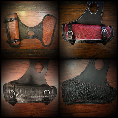 Heat Shield for Indian Scout Motorcycles, With Pouch, Alligator Print