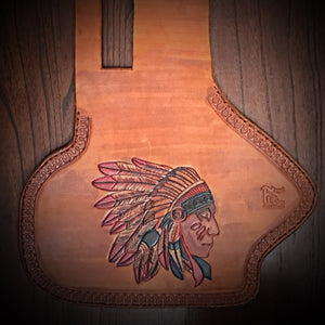 Heat Shield, Colorful Native, Indian Tan - Fits Indian Chief, Chieftain, Springfield, Vintage and Roadmaster