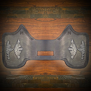 Heat Shield - Custom Art, Blue, Fits Indian Chief, Chieftain, Springfield, Vintage and Roadmaster