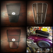 Load image into Gallery viewer, Parcel Bag- Fits Triumph motorcycles with Parcel Rack, Custom Art, Black