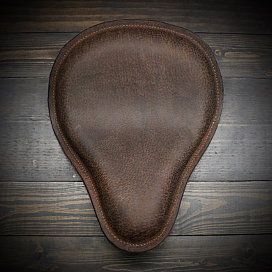 Chopper/Bobber Pan seat - Custom Art, Brown