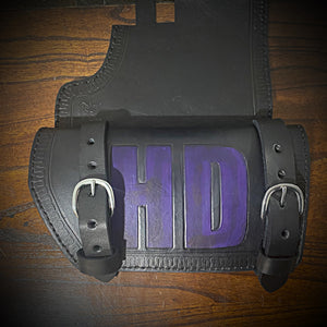Heat shield for Harley Davidson, Two Pouches, Customized with Your Initials