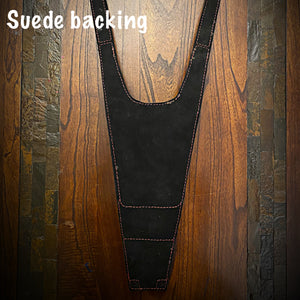 Tank Bib - Large w/ Pouch - Custom Art, Tan