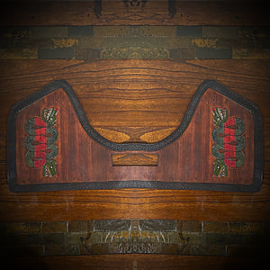 Heat Shield for Indian Challenger and Pursuit Motorcycles - Maquizcoatl Aztec Double headed Snake Art