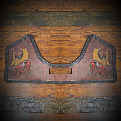 Heat Shield for Indian Challenger and Pursuit Motorcycles - Aztec Eagle Warrior Art