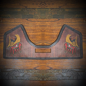 Heat Shield for Indian Challenger and Pursuit Motorcycles - Aztec Eagle Warrior Art