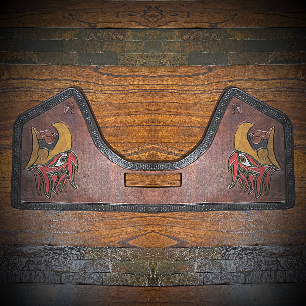 Heat Shield for Indian Challenger and Pursuit Motorcycles - Aztec Eagle Warrior Art
