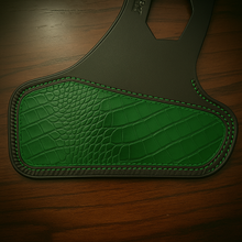 Load image into Gallery viewer, Heat Shield for Indian Scout Motorcycles, With Pouch, Genuine Red American Alligator