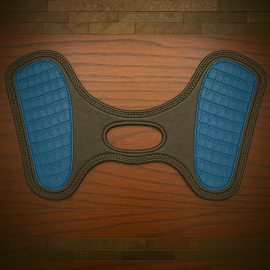 Heat Shield for Indian Scout Motorcycles - Blue, Genuine American Alligator,