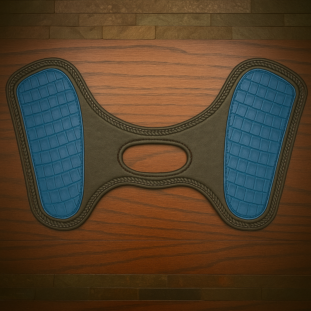 Heat Shield for Indian Scout Motorcycles - Blue Alligator Print