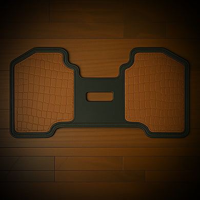 Heat Shield for Harley Davidson Motorcycles - Indin Tan, Genuine American Alligator