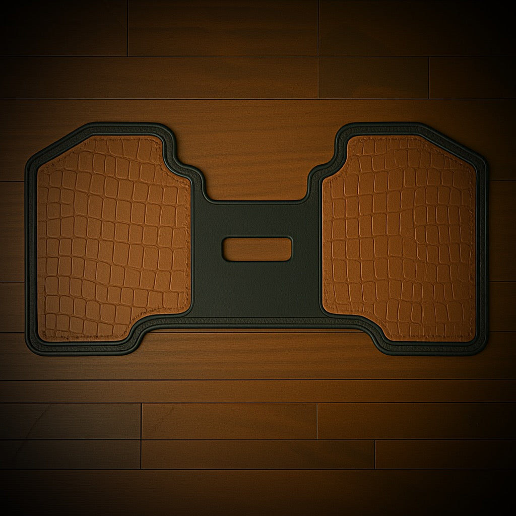 Heat Shield for Harley Davidson Motorcycles - Indian Tan Alligator Print