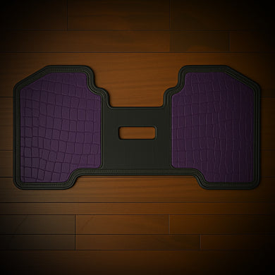 Heat Shield for Harley Davidson Motorcycles - Purple, Genuine American Alligator