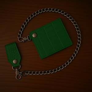 Billfold - Genuine Green Alligator
