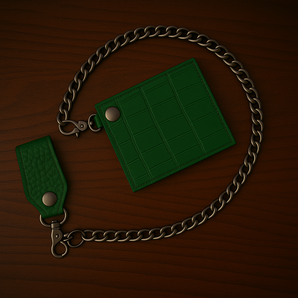 Billfold - Genuine Green Alligator