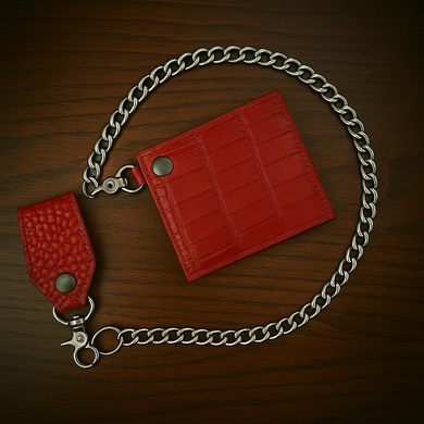 Billfold - Genuine Red Alligator