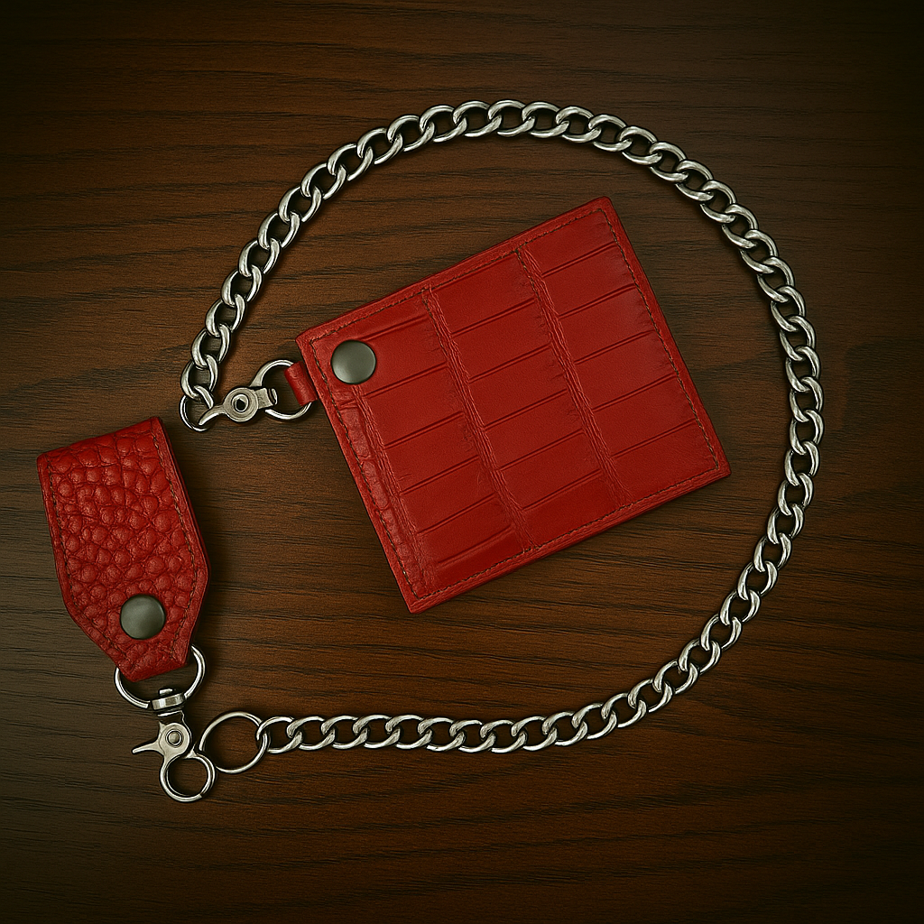 Billfold - Genuine Red Alligator