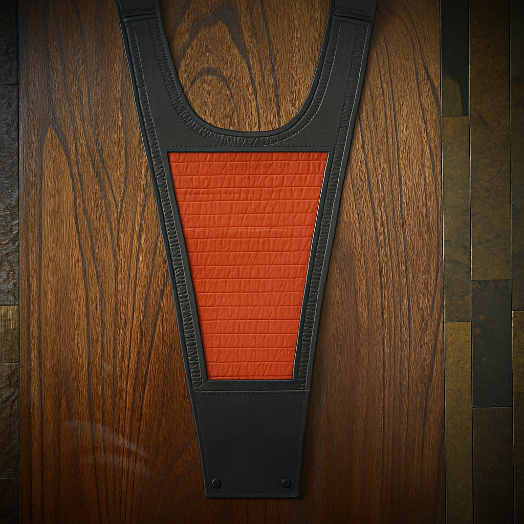 Tank Bib - Fits Indian Challenger and Pursuit, Orange Genuine Alligator