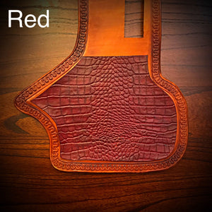 Heat Shield Tan - Red Alligator Print, Fits Indian Chief, Chieftain, Springfield, Vintage and Roadmaster