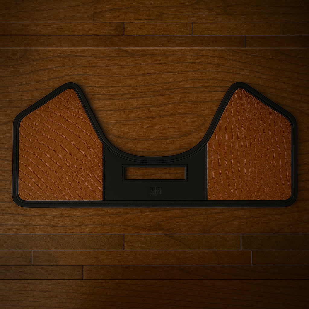 Heat Shield for Indian Challenger & Pursuit- Indian Tan, Genuine American Alligator,