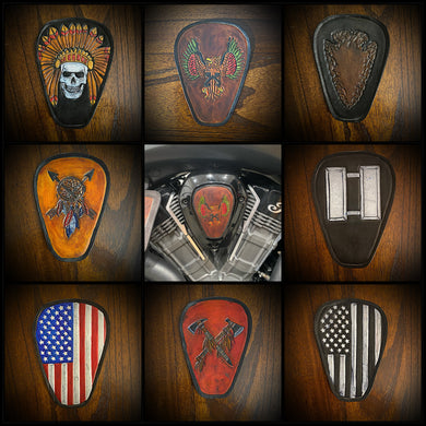 Leather Emblem for the Indian Challenger V-Cover Custom Art
