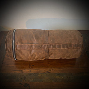 Leather Motorcycle Duffel Bag Distressed Brown