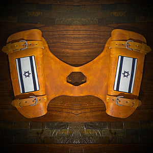 Heat Shield for  Indian Scout  motorcycle - Double Pouch - Flag Of Israel