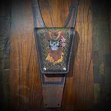 Load image into Gallery viewer, Tank Bib - Indian Challenger and Pursuit, w/ Pouch - Custom Art, Brown