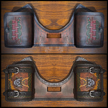 Load image into Gallery viewer, Heat Shield with 2 Pouches for Indian Challenger and Pursuit- Custom Art, Brown