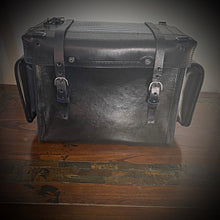 Load image into Gallery viewer, Motorcycle Trunk Bag, Custom Art Fits All Brands of Motorcycles w/ Rear Luggage Rack, Fits Rickrak Brand of Racks Black
