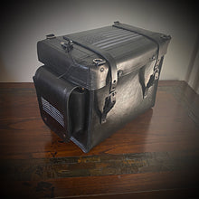 Load image into Gallery viewer, Motorcycle Trunk Bag, Custom Art Fits All Brands of Motorcycles w/ Rear Luggage Rack, Fits Rickrak Brand of Racks Black