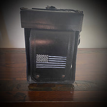 Load image into Gallery viewer, Motorcycle Trunk Bag, Custom Art Fits All Brands of Motorcycles w/ Rear Luggage Rack, Fits Rickrak Brand of Racks Black