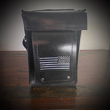 Load image into Gallery viewer, Motorcycle Trunk Bag, Custom Art Fits All Brands of Motorcycles w/ Rear Luggage Rack, Fits Rickrak Brand of Racks Black