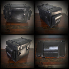 Load image into Gallery viewer, Motorcycle Trunk Bag, Custom Art Fits All Brands of Motorcycles w/ Rear Luggage Rack, Fits Rickrak Brand of Racks Black