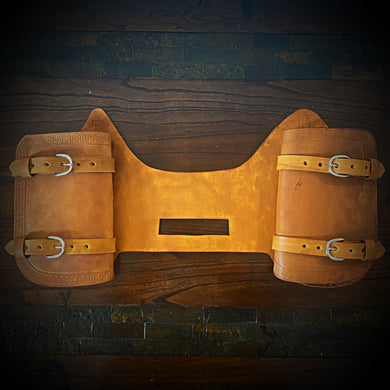 Heat Shield - Indian Tan, Double Pouch, Fits Indian Chief, Chieftain, Springfield, Vintage and Roadmaster